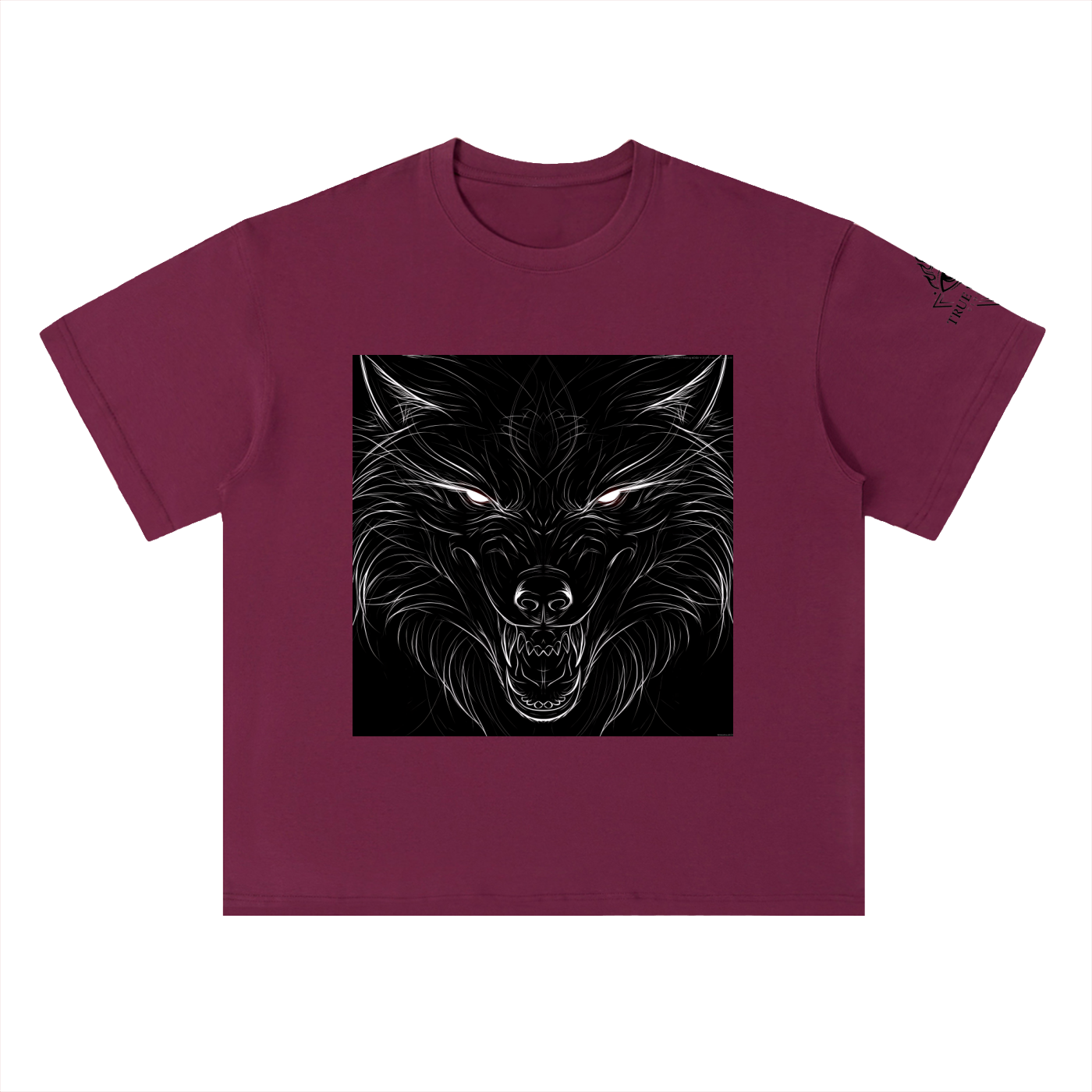 Heavyweight "Wolf1" Cotton T-Shirt