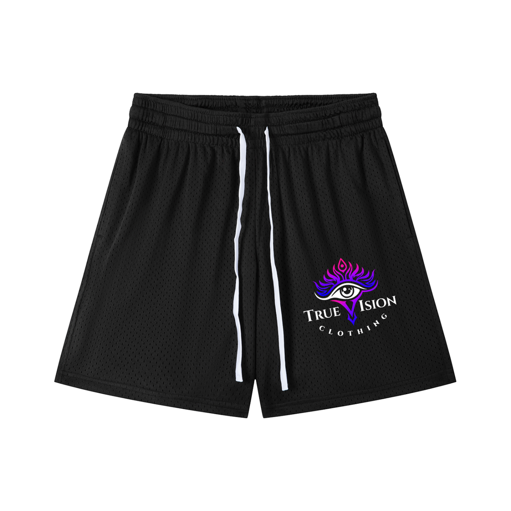 Mesh Drawstring Shorts