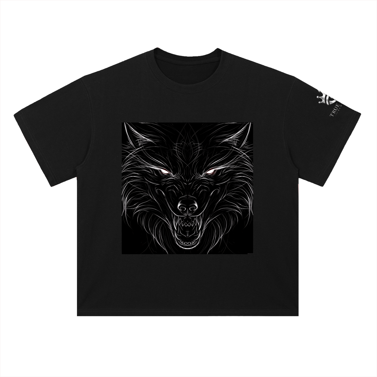 Heavyweight "Wolf1" Cotton T-Shirt