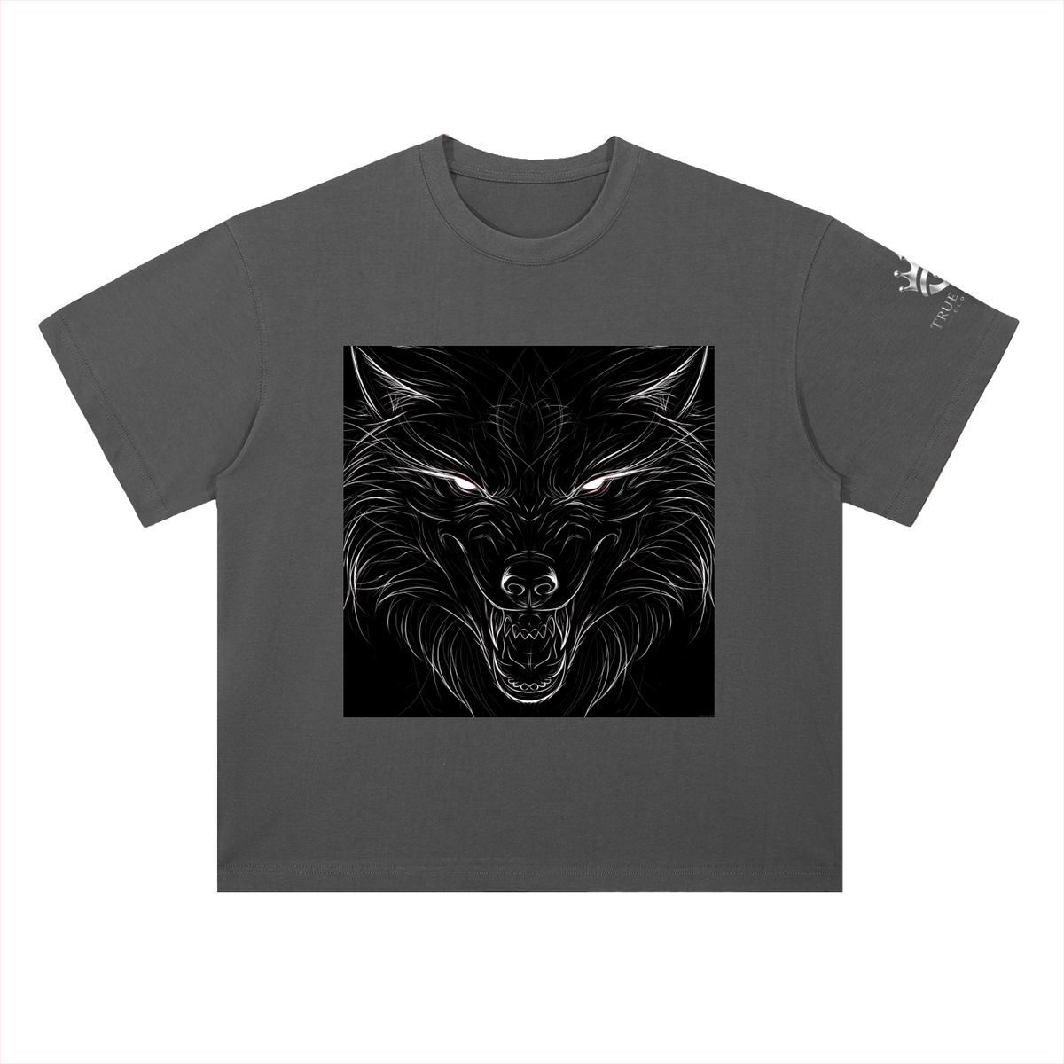 Heavyweight "Wolf1" Cotton T-Shirt